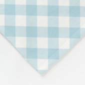 Couverture Polaire Bleu clair En vichy Motif plaid (Coin)