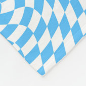 Couverture Polaire Bleu clair et blanc Chic dépoli À damiers Motif (Coin)