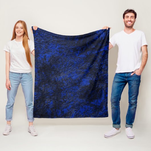 Couverture Polaire Bleu cobalt (En situation)