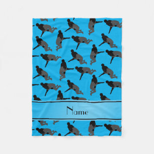Couverture Polaire Bleu de ciel nommé personnalisé luttant