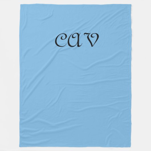 Couverture Polaire Bleu de Cornflower (Devant)