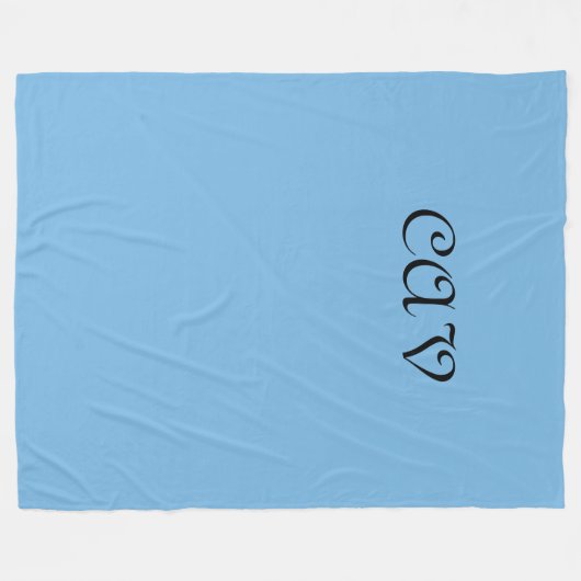 Couverture Polaire Bleu de Cornflower (Devant (Horizontal))