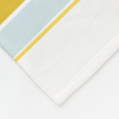 Couverture Polaire Bleu de la marine jaune gris blanc (Coin)