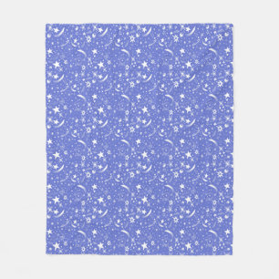 Couverture Polaire Bleu des étoiles mignonnes et du Cosmos