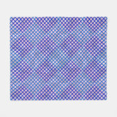 Couverture Polaire Bleu diagonale motif Checker 02.w Lpink BG (Devant (Horizontal))