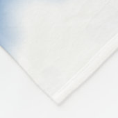 Couverture Polaire Bleu d'Ombre de tache d'encre (Coin)