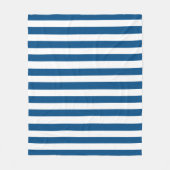 Couverture Polaire Bleu et blanc (Devant)