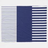 Couverture Polaire Bleu et blanc (Devant (Horizontal))