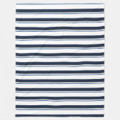 Couverture Polaire Bleu et blanc (Devant)