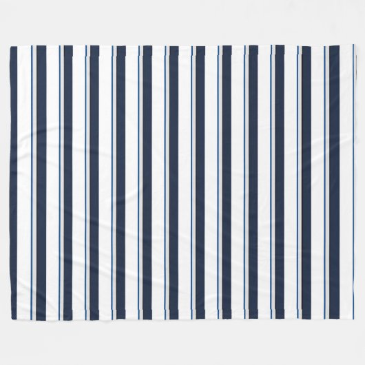 Couverture Polaire Bleu et blanc (Devant (Horizontal))