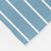 Couverture Polaire Bleu et blanc avec gris personnalisé (Coin)