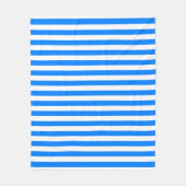 Couverture Polaire Bleu et blanc azur (Devant)