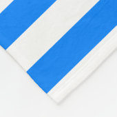 Couverture Polaire Bleu et blanc azur (Coin)