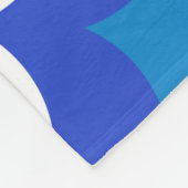 Couverture Polaire Bleu et blanc de nage faire un splash (Coin)