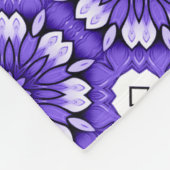 Couverture Polaire Bleu et blanc Vintage style méditerranéen (Coin)