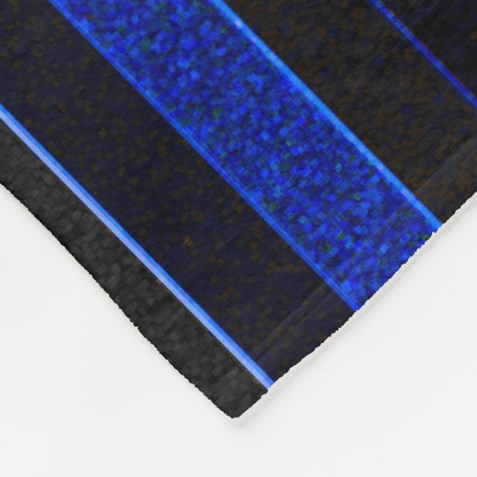 Couverture Polaire Bleu et granit Grille polaire (Coin)