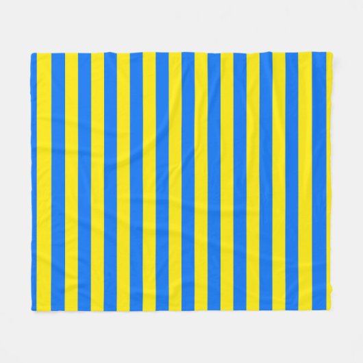 Couverture Polaire Bleu et jaune (Devant (Horizontal))