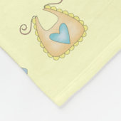 Couverture Polaire Bleu et Jaune Vêtements Binkies Pins Blocs (Coin)