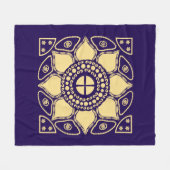 Couverture Polaire Bleu et or (Devant (Horizontal))