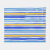 Couverture Polaire Bleu et orange (Devant (Horizontal))