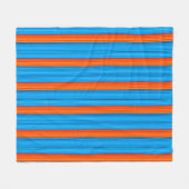 Couverture Polaire Bleu et orange (Devant (Horizontal))