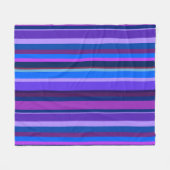 Couverture Polaire Bleu et violet bandes verticales (Devant (Horizontal))