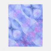 Couverture Polaire Bleu Ethérée Art Abstrait (Devant)