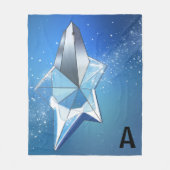 Couverture Polaire Bleu étincelle étoile de parfum Bouteille Glam Per (Devant)