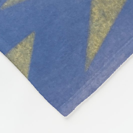 Couverture Polaire Bleu étoilé et or (Coin)