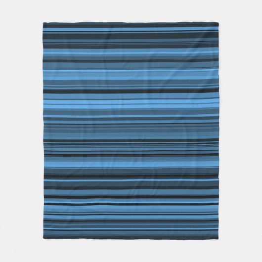 Couverture Polaire Bleu - Grandes noires (Devant)