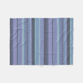 Couverture Polaire Bleu-gris, bandes horizontales (Devant (Horizontal))