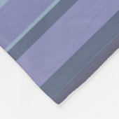 Couverture Polaire Bleu-gris, bandes horizontales (Coin)