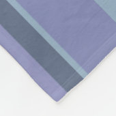 Couverture Polaire Bleu-gris, bandes horizontales (Coin)