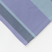 Couverture Polaire Bleu-gris, bandes horizontales (Coin)