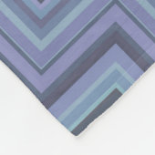 Couverture Polaire Bleu gris rayures motif (Coin)