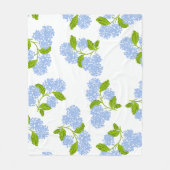 Couverture polaire bleu Hydrangea (Devant)
