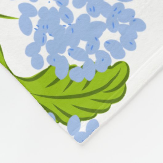 Couverture polaire bleu Hydrangea (Coin)