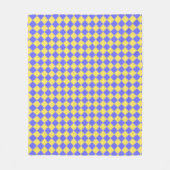 Couverture Polaire Bleu Jaune Gris (Devant)
