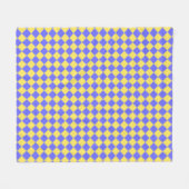 Couverture Polaire Bleu Jaune Gris (Devant (Horizontal))