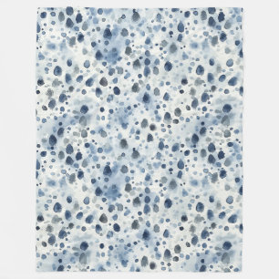 Couverture Polaire Bleu jour de pluie