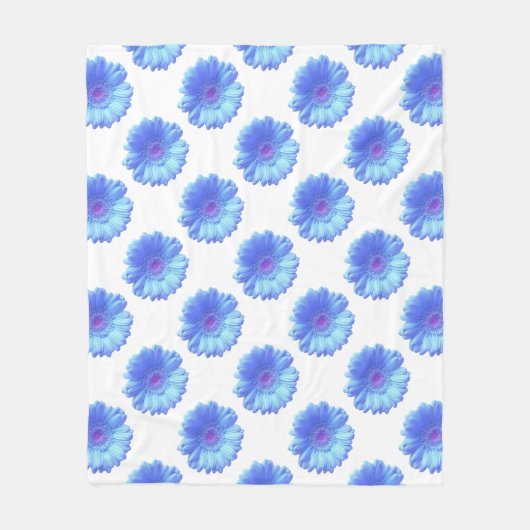 Couverture Polaire Bleu marguerite (Devant)