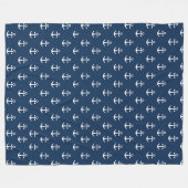 Couverture Polaire Bleu marin (Devant (Horizontal))