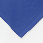 Couverture Polaire bleu marine couleur solide (Coin)