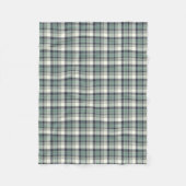 Couverture Polaire Bleu marine et plaid vert de Seafoam (Devant)