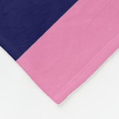Couverture Polaire Bleu marine et rose clair (Coin)