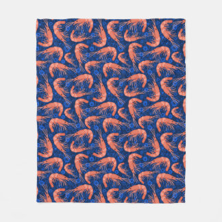Couverture Polaire Bleu marine nautique de bulle de corail d'océan de