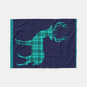 Couverture Polaire Bleu marine turquoise de la silhouette | de mâle (Devant (Horizontal))