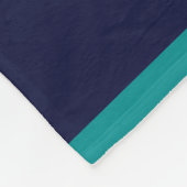 Couverture Polaire Bleu marine turquoise de la silhouette | de mâle (Coin)
