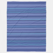 Couverture Polaire Bleu moderne bande pourpre (Devant)