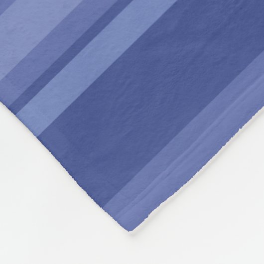 Couverture Polaire Bleu moderne bande pourpre (Coin)
